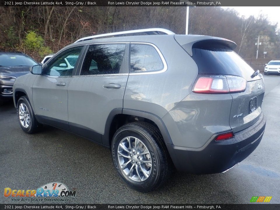 2021 Jeep Cherokee Latitude 4x4 Sting-Gray / Black Photo #8