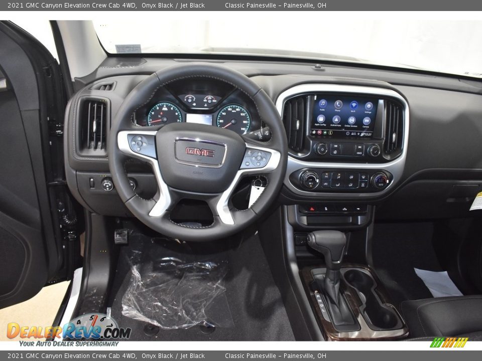 2021 GMC Canyon Elevation Crew Cab 4WD Onyx Black / Jet Black Photo #9
