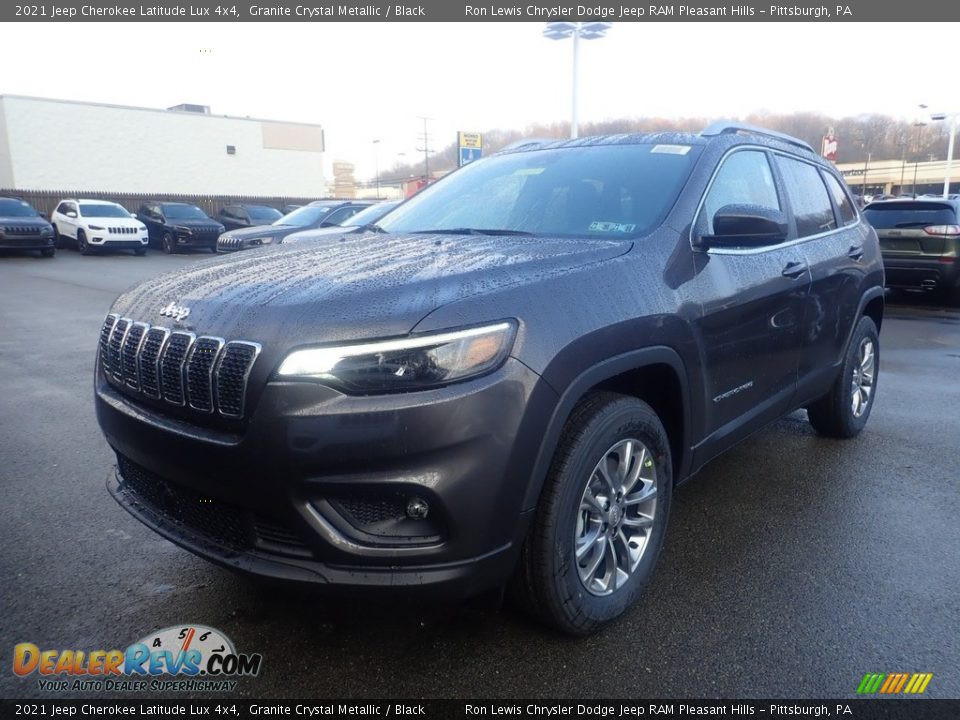 2021 Jeep Cherokee Latitude Lux 4x4 Granite Crystal Metallic / Black Photo #1