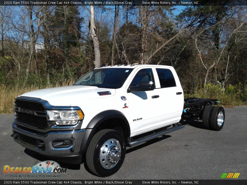 2020 Ram 5500 Tradesman Crew Cab 4x4 Chassis Bright White / Black/Diesel Gray Photo #2