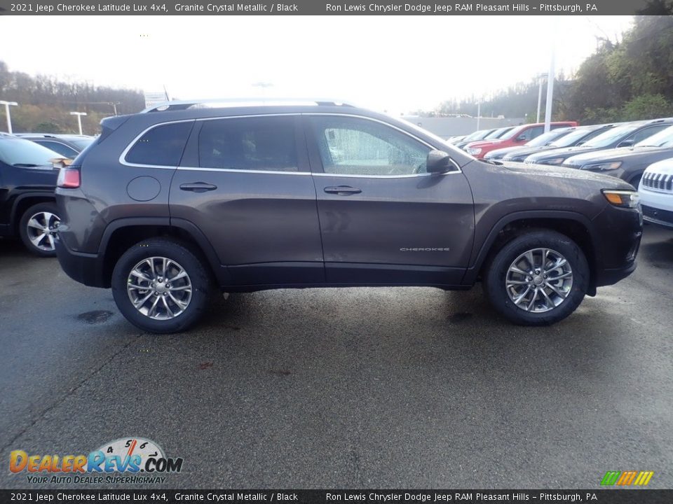 2021 Jeep Cherokee Latitude Lux 4x4 Granite Crystal Metallic / Black Photo #4