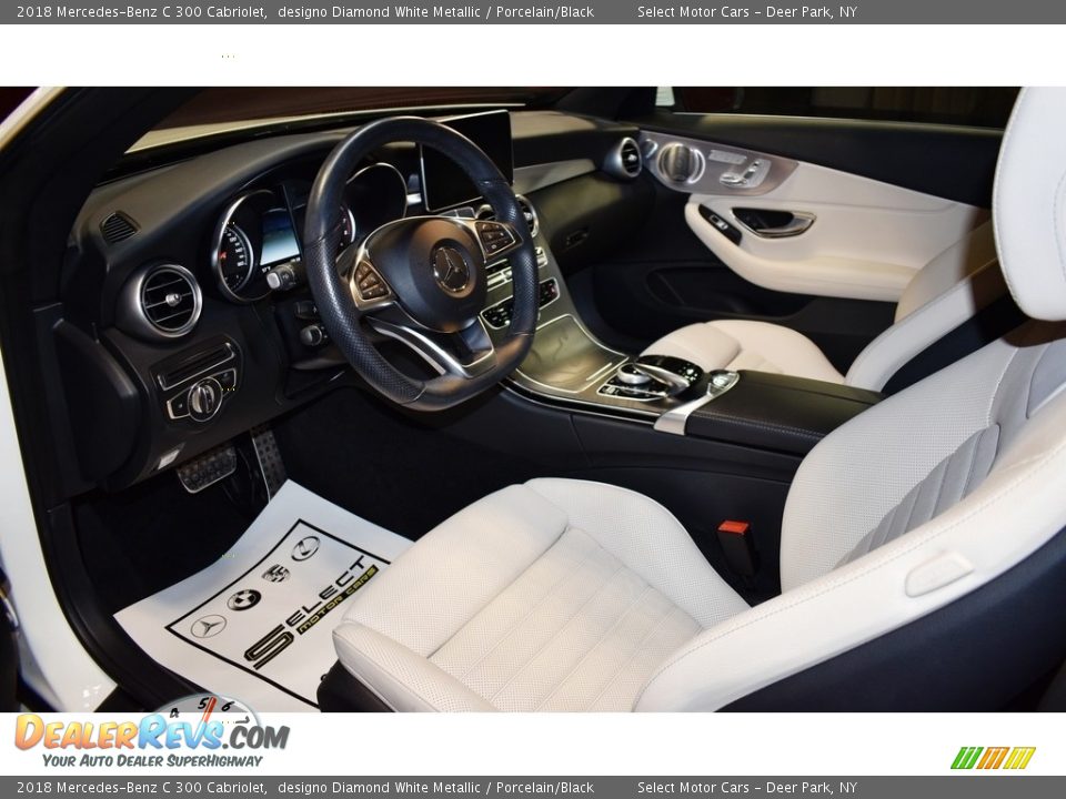 Porcelain/Black Interior - 2018 Mercedes-Benz C 300 Cabriolet Photo #9