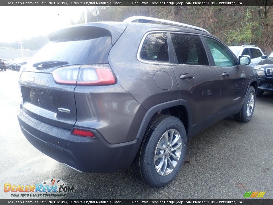 2021 Jeep Cherokee Latitude Lux 4x4 Granite Crystal Metallic / Black Photo #5