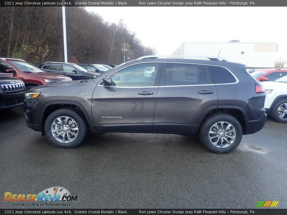 2021 Jeep Cherokee Latitude Lux 4x4 Granite Crystal Metallic / Black Photo #7