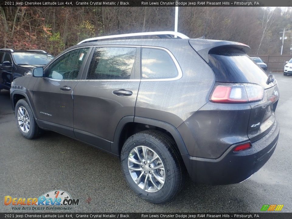 2021 Jeep Cherokee Latitude Lux 4x4 Granite Crystal Metallic / Black Photo #8