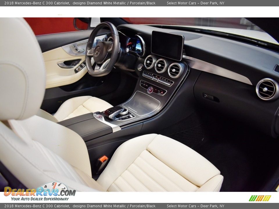Porcelain/Black Interior - 2018 Mercedes-Benz C 300 Cabriolet Photo #15