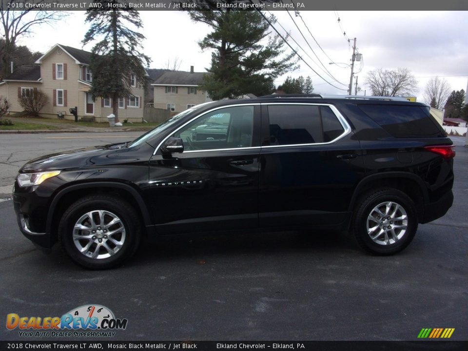 2018 Chevrolet Traverse LT AWD Mosaic Black Metallic / Jet Black Photo #6