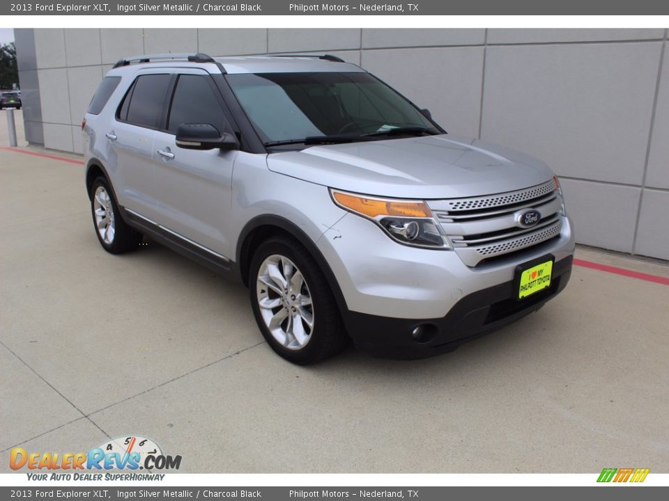 2013 Ford Explorer XLT Ingot Silver Metallic / Charcoal Black Photo #2