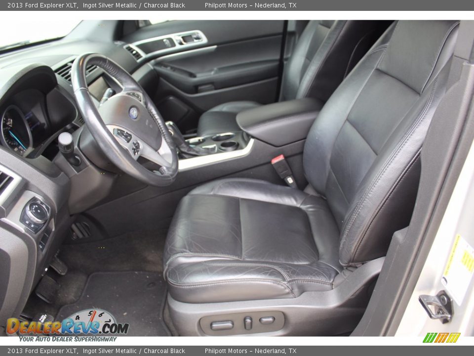 2013 Ford Explorer XLT Ingot Silver Metallic / Charcoal Black Photo #10