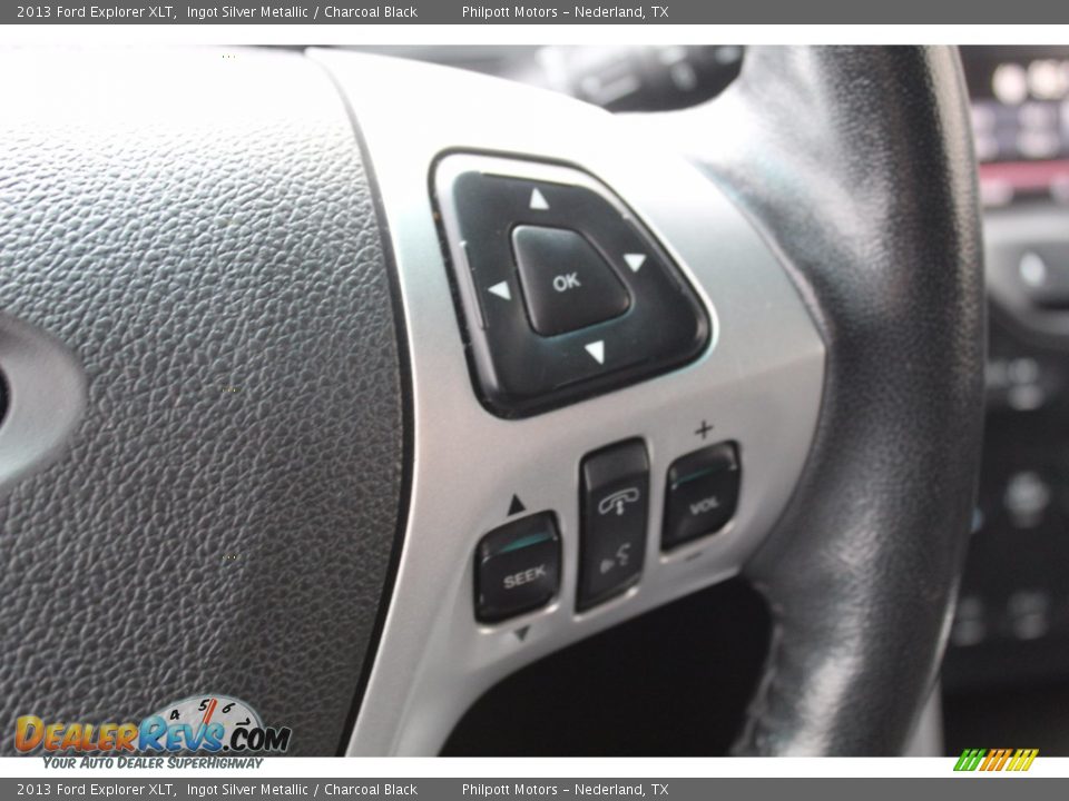 2013 Ford Explorer XLT Ingot Silver Metallic / Charcoal Black Photo #12