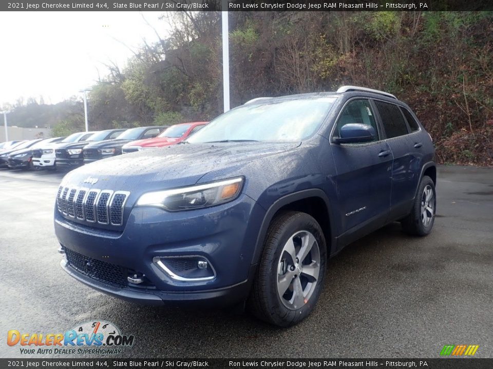 2021 Jeep Cherokee Limited 4x4 Slate Blue Pearl / Ski Gray/Black Photo #1