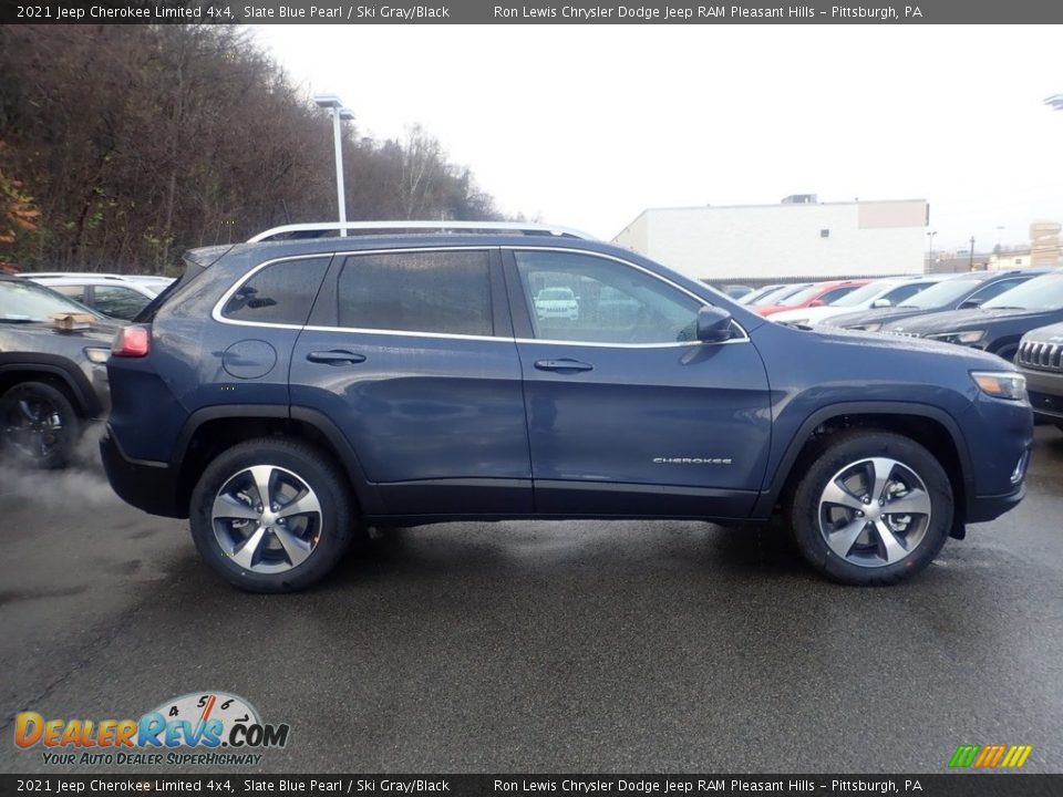 2021 Jeep Cherokee Limited 4x4 Slate Blue Pearl / Ski Gray/Black Photo #4