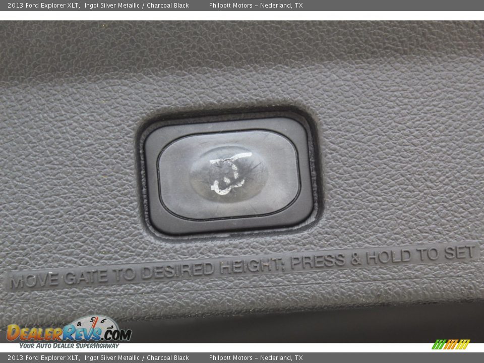 2013 Ford Explorer XLT Ingot Silver Metallic / Charcoal Black Photo #23