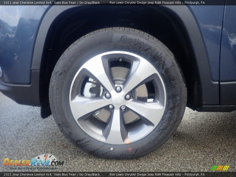 2021 Jeep Cherokee Limited 4x4 Slate Blue Pearl / Ski Gray/Black Photo #6