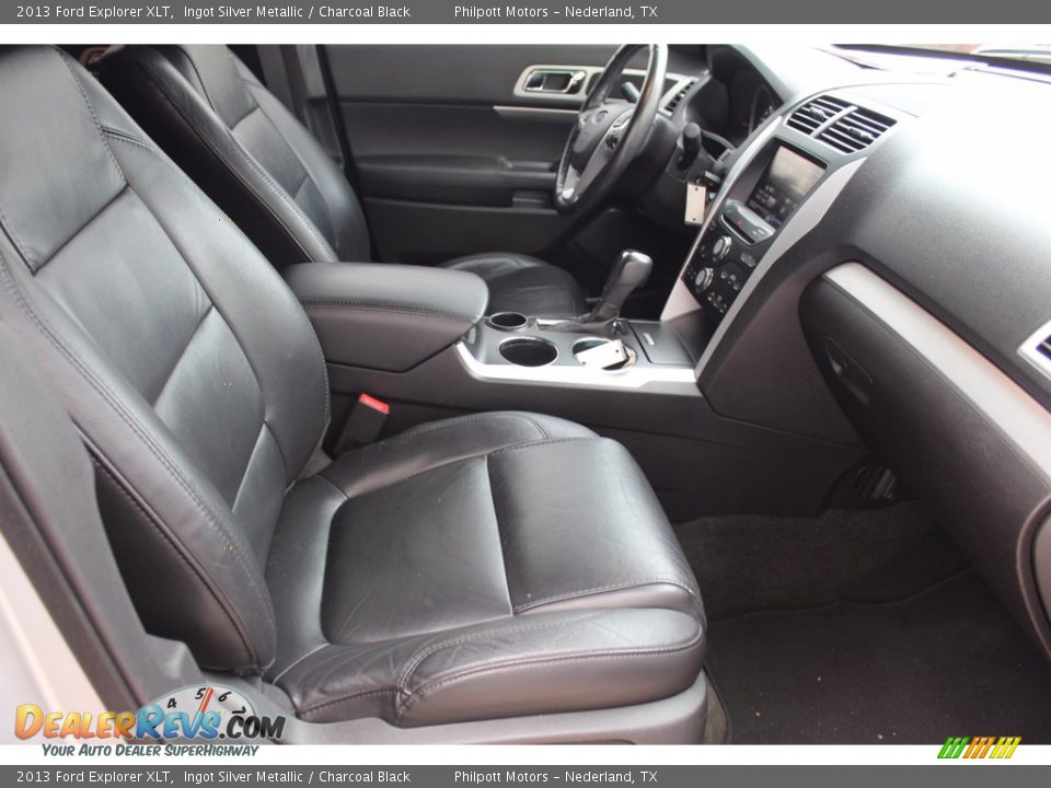2013 Ford Explorer XLT Ingot Silver Metallic / Charcoal Black Photo #27