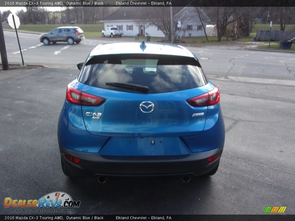 2016 Mazda CX-3 Touring AWD Dynamic Blue / Black Photo #3