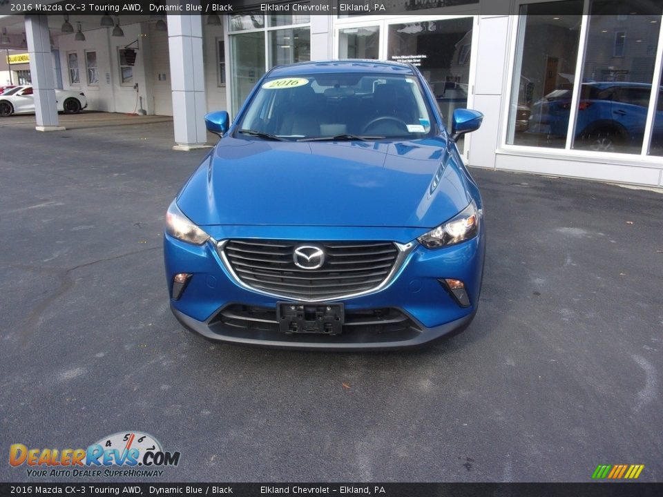 2016 Mazda CX-3 Touring AWD Dynamic Blue / Black Photo #6