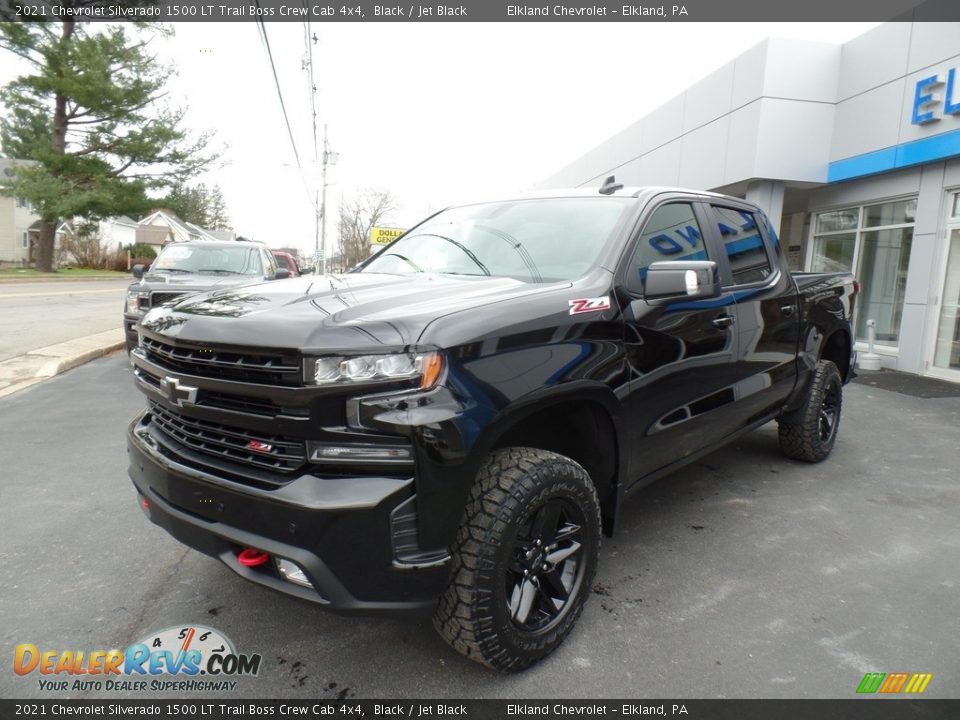 2021 Chevrolet Silverado 1500 LT Trail Boss Crew Cab 4x4 Black / Jet Black Photo #1