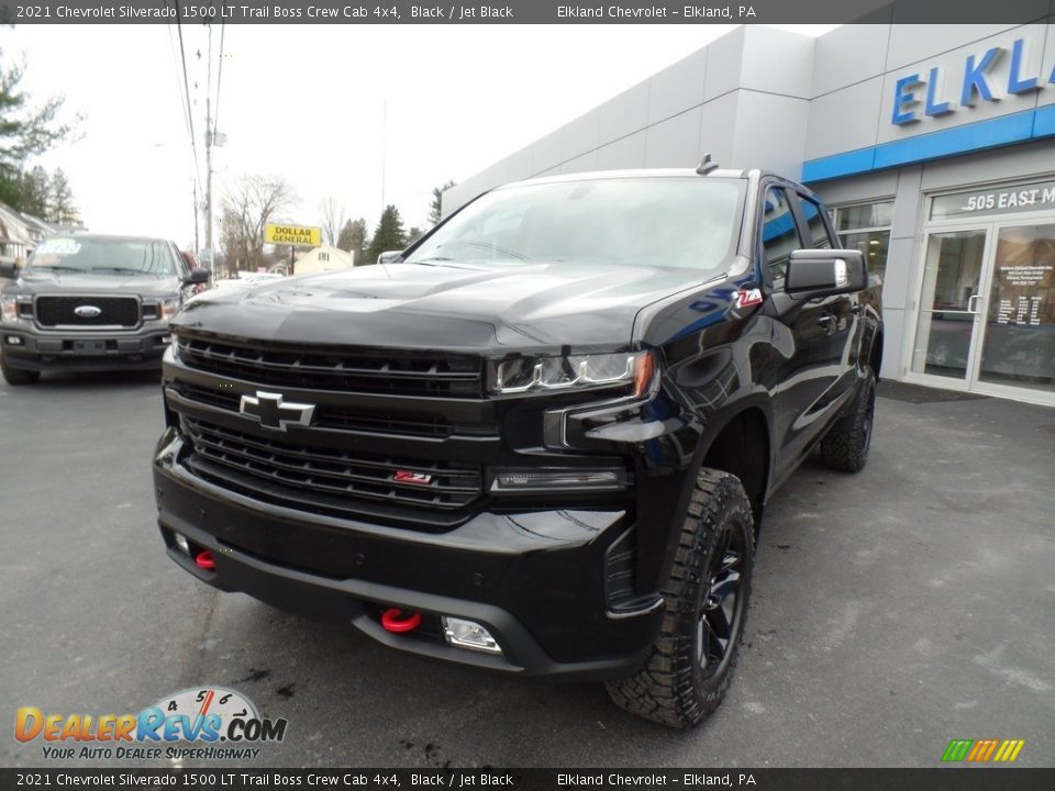 2021 Chevrolet Silverado 1500 LT Trail Boss Crew Cab 4x4 Black / Jet Black Photo #2