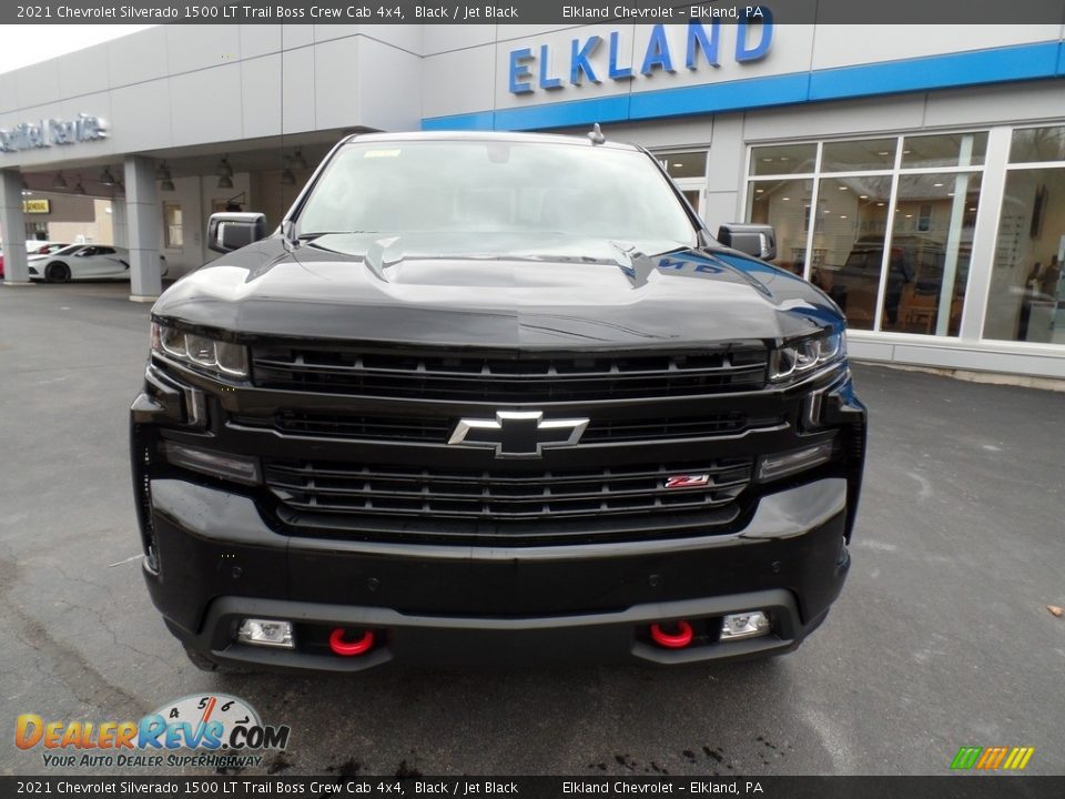 2021 Chevrolet Silverado 1500 LT Trail Boss Crew Cab 4x4 Black / Jet Black Photo #3