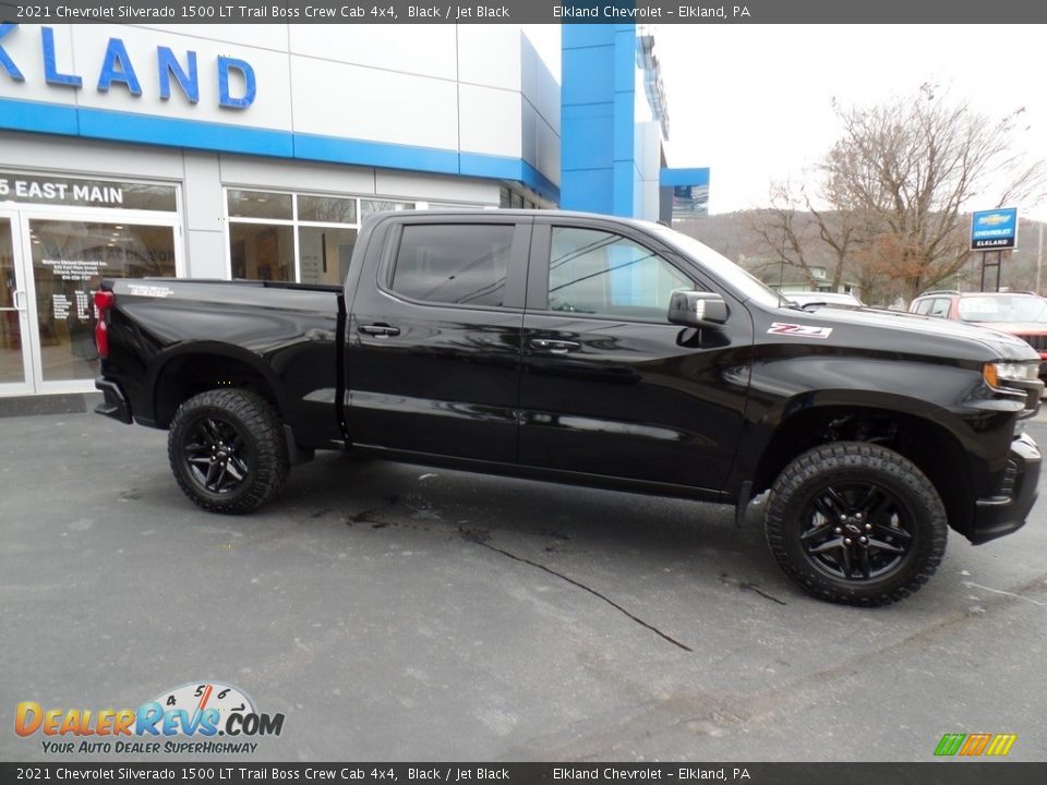 2021 Chevrolet Silverado 1500 LT Trail Boss Crew Cab 4x4 Black / Jet Black Photo #6