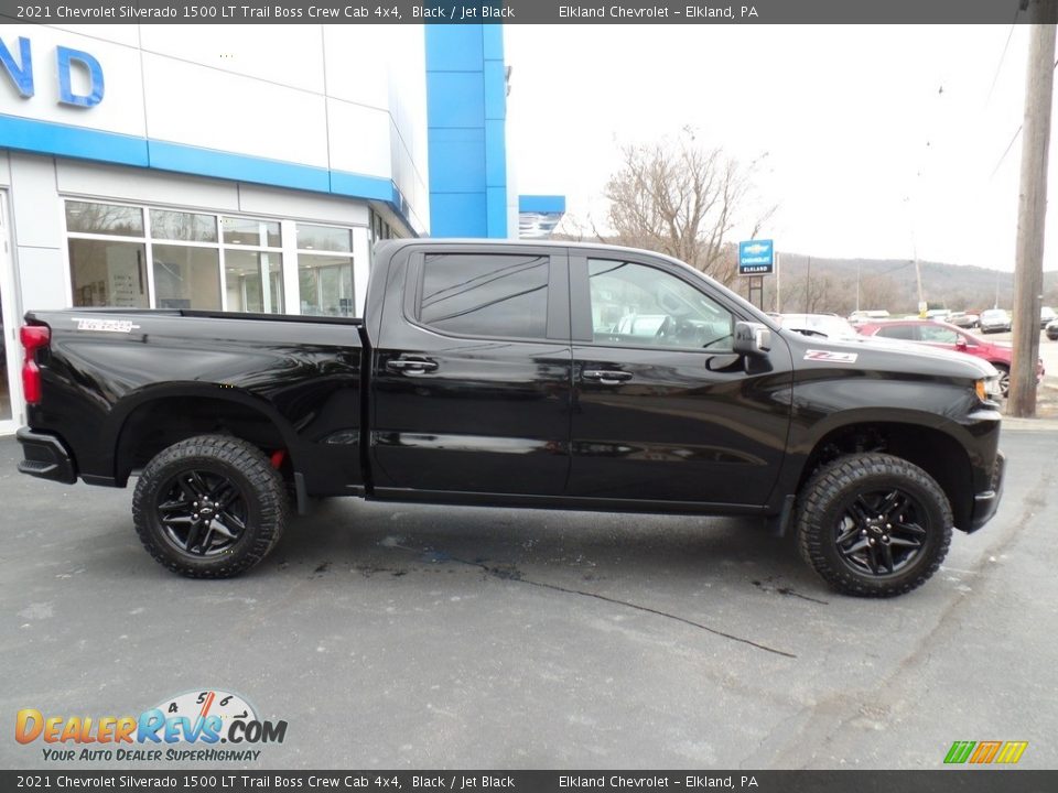 Black 2021 Chevrolet Silverado 1500 LT Trail Boss Crew Cab 4x4 Photo #7