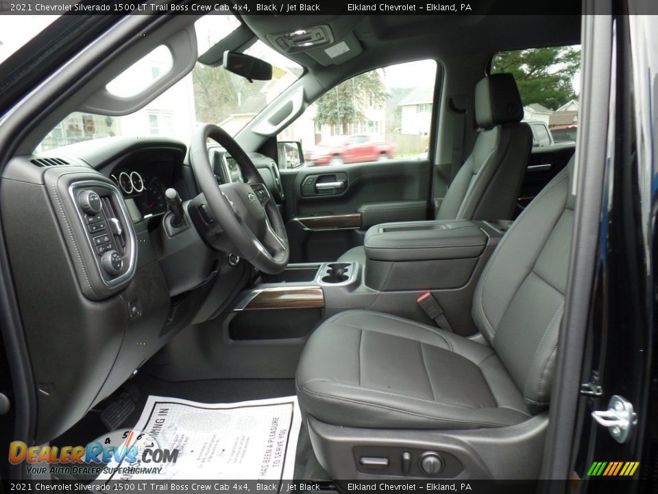 Jet Black Interior - 2021 Chevrolet Silverado 1500 LT Trail Boss Crew Cab 4x4 Photo #21