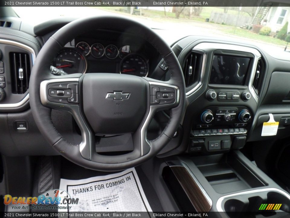 Dashboard of 2021 Chevrolet Silverado 1500 LT Trail Boss Crew Cab 4x4 Photo #24