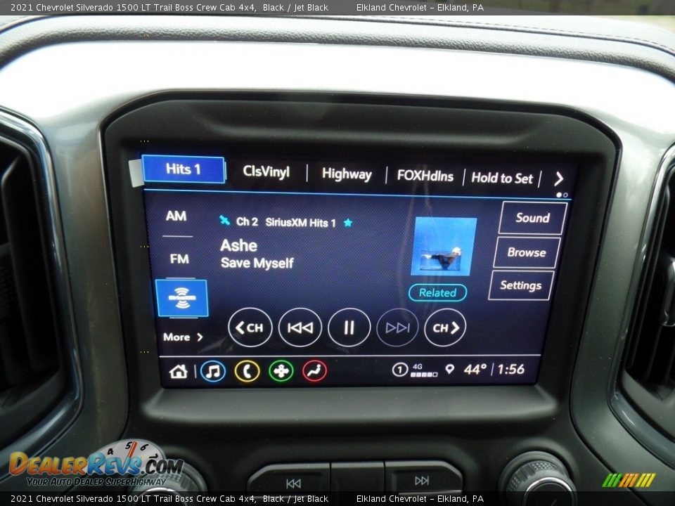 2021 Chevrolet Silverado 1500 LT Trail Boss Crew Cab 4x4 Black / Jet Black Photo #31