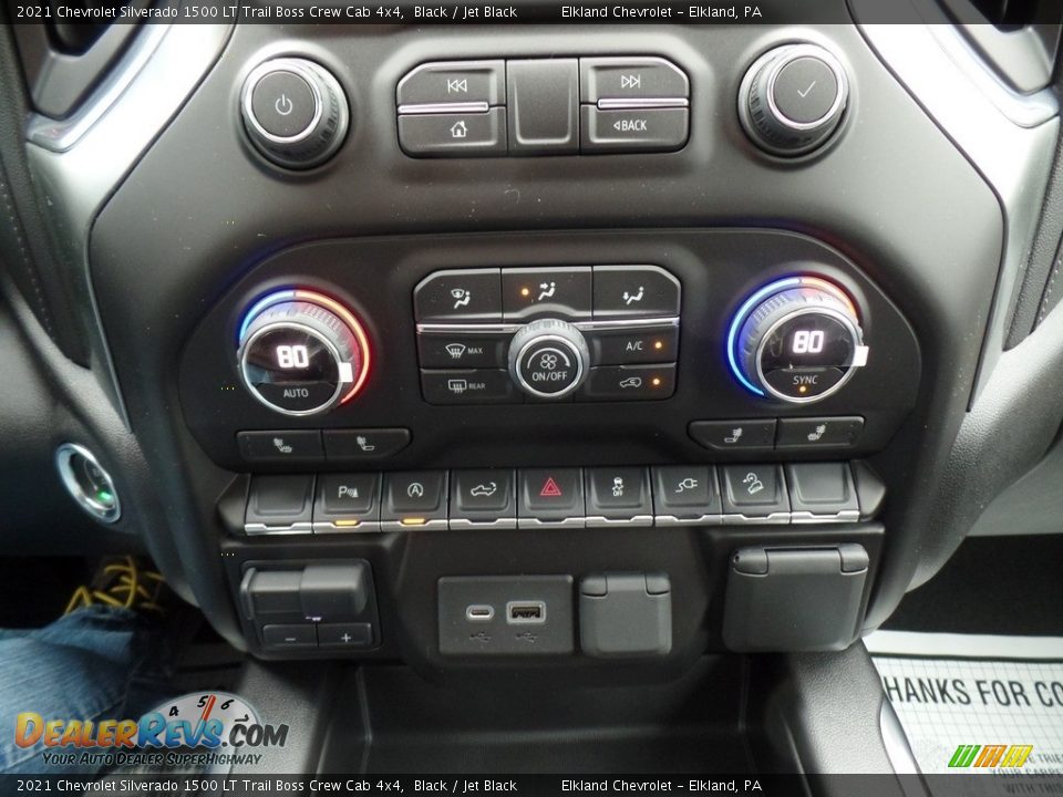 Controls of 2021 Chevrolet Silverado 1500 LT Trail Boss Crew Cab 4x4 Photo #34