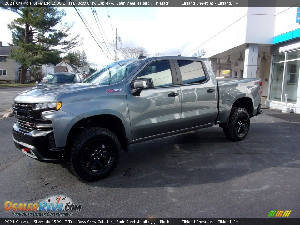 2021 Chevrolet Silverado 1500 LT Trail Boss Crew Cab 4x4 Satin Steel Metallic / Jet Black Photo #1