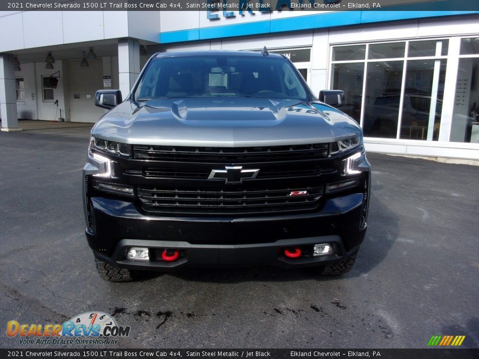 2021 Chevrolet Silverado 1500 LT Trail Boss Crew Cab 4x4 Satin Steel Metallic / Jet Black Photo #2