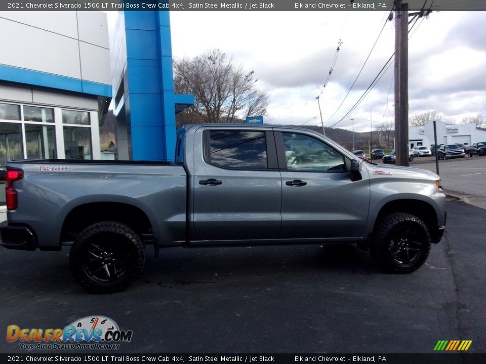 2021 Chevrolet Silverado 1500 LT Trail Boss Crew Cab 4x4 Satin Steel Metallic / Jet Black Photo #4