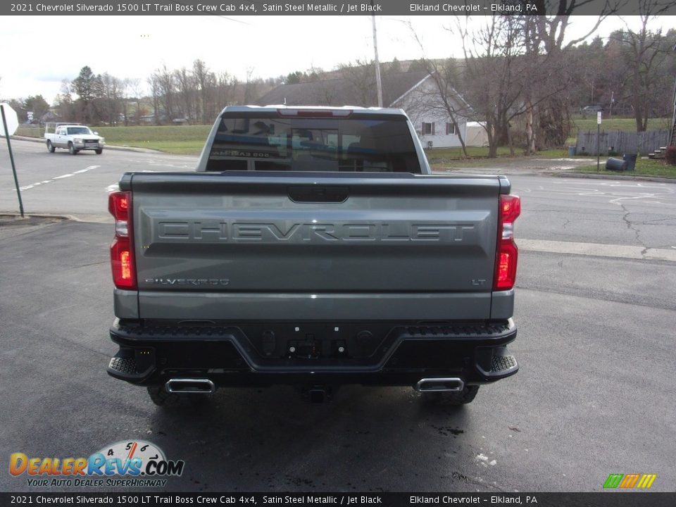 2021 Chevrolet Silverado 1500 LT Trail Boss Crew Cab 4x4 Satin Steel Metallic / Jet Black Photo #6