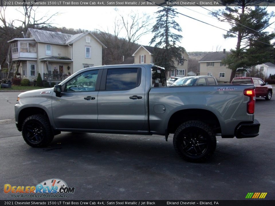 2021 Chevrolet Silverado 1500 LT Trail Boss Crew Cab 4x4 Satin Steel Metallic / Jet Black Photo #7