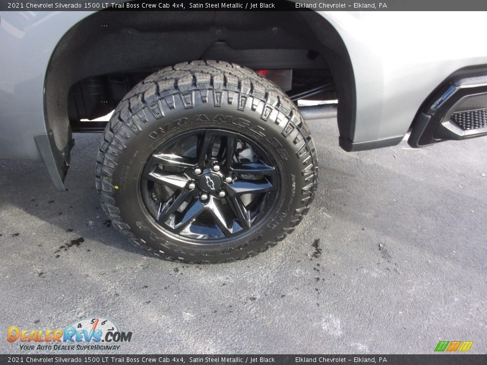 2021 Chevrolet Silverado 1500 LT Trail Boss Crew Cab 4x4 Satin Steel Metallic / Jet Black Photo #12
