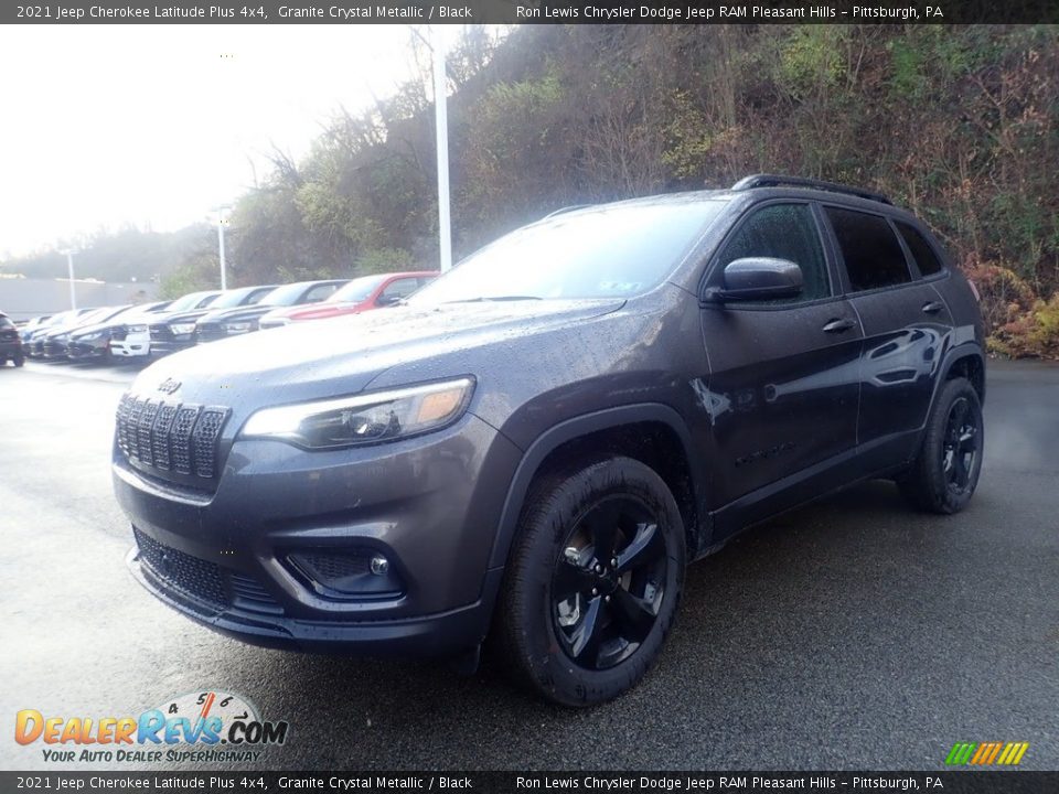 2021 Jeep Cherokee Latitude Plus 4x4 Granite Crystal Metallic / Black Photo #1