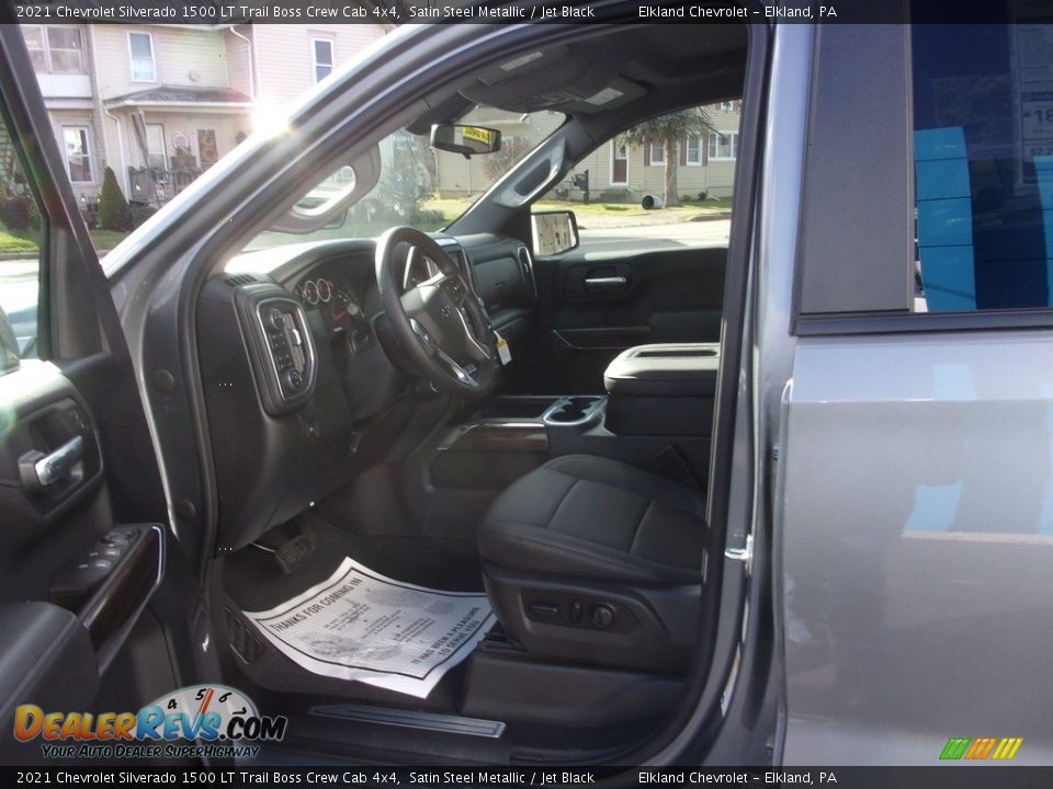 2021 Chevrolet Silverado 1500 LT Trail Boss Crew Cab 4x4 Satin Steel Metallic / Jet Black Photo #13