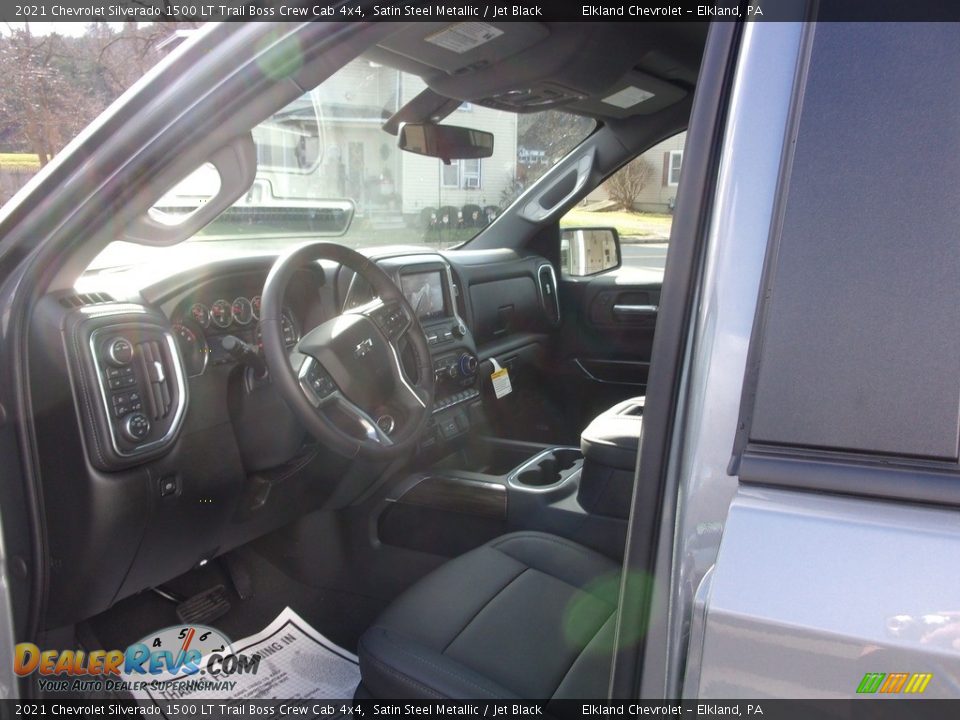 2021 Chevrolet Silverado 1500 LT Trail Boss Crew Cab 4x4 Satin Steel Metallic / Jet Black Photo #14