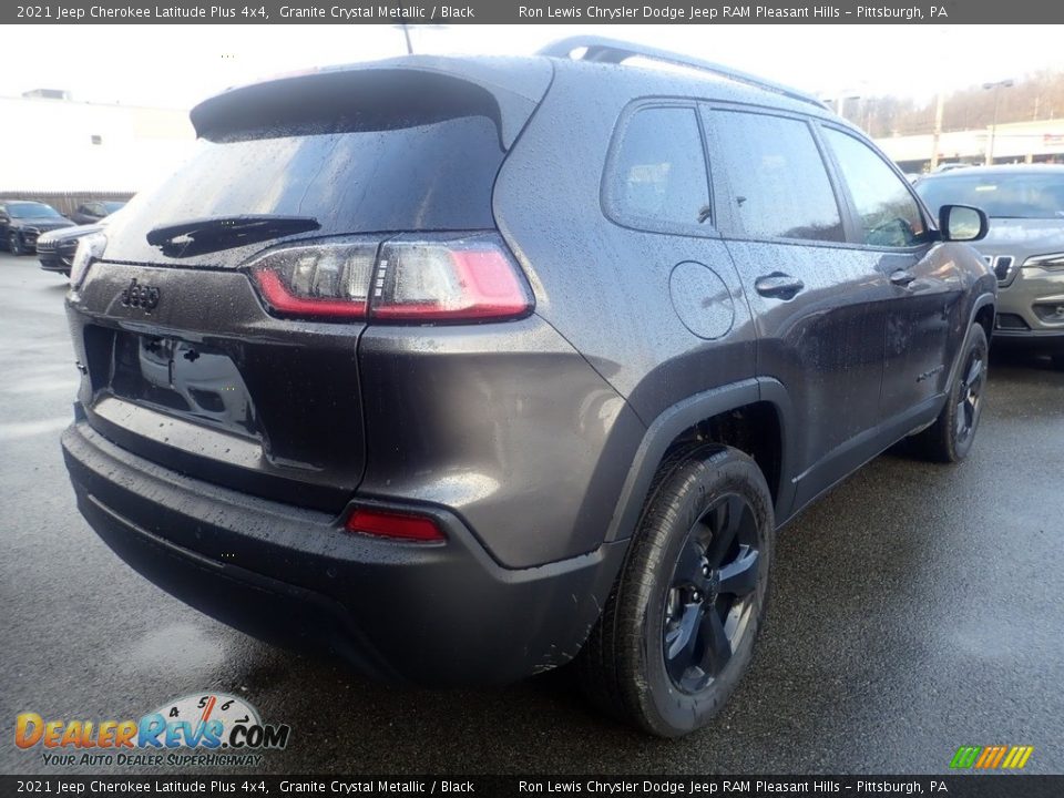 2021 Jeep Cherokee Latitude Plus 4x4 Granite Crystal Metallic / Black Photo #5