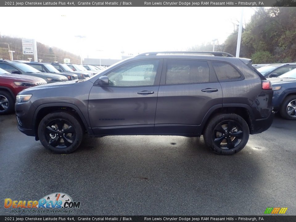 2021 Jeep Cherokee Latitude Plus 4x4 Granite Crystal Metallic / Black Photo #7