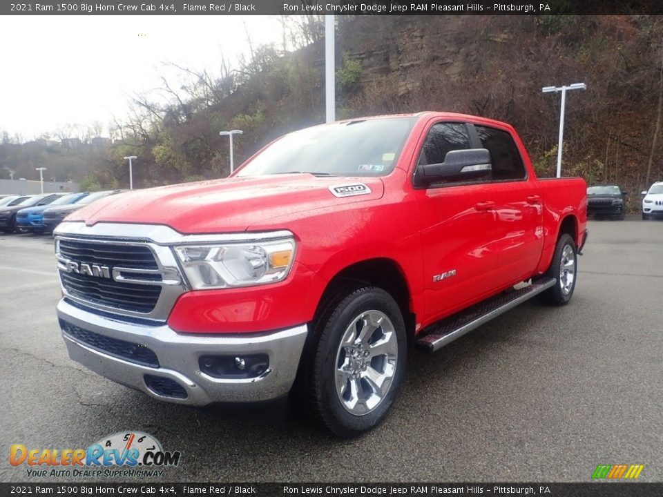 2021 Ram 1500 Big Horn Crew Cab 4x4 Flame Red / Black Photo #1