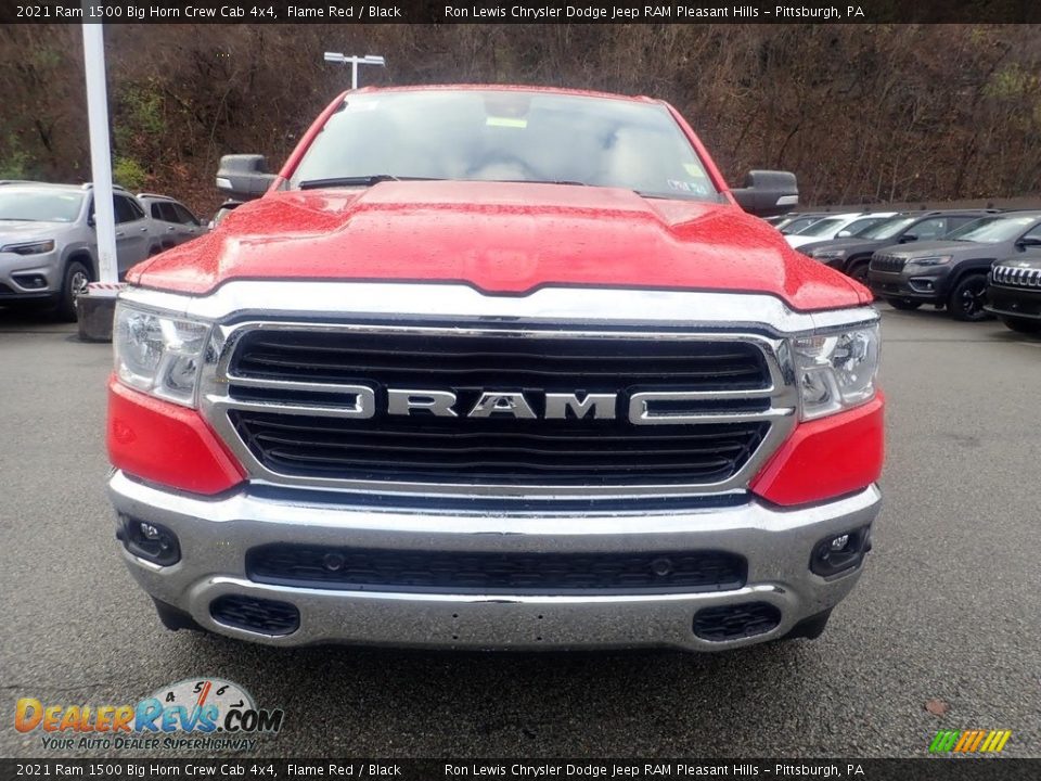 2021 Ram 1500 Big Horn Crew Cab 4x4 Flame Red / Black Photo #2