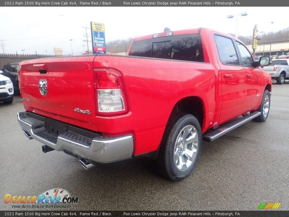 2021 Ram 1500 Big Horn Crew Cab 4x4 Flame Red / Black Photo #5