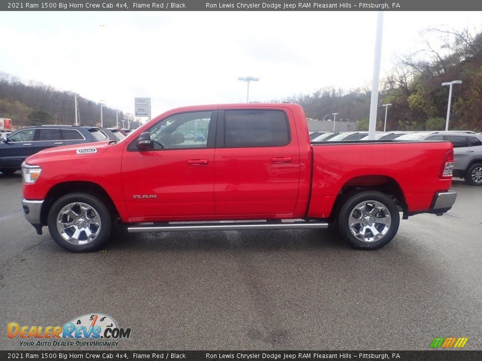 2021 Ram 1500 Big Horn Crew Cab 4x4 Flame Red / Black Photo #6