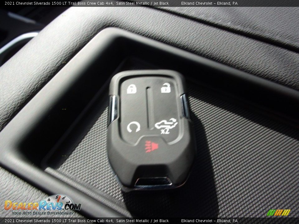 2021 Chevrolet Silverado 1500 LT Trail Boss Crew Cab 4x4 Satin Steel Metallic / Jet Black Photo #33