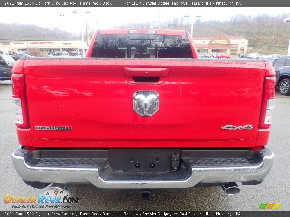 2021 Ram 1500 Big Horn Crew Cab 4x4 Flame Red / Black Photo #8