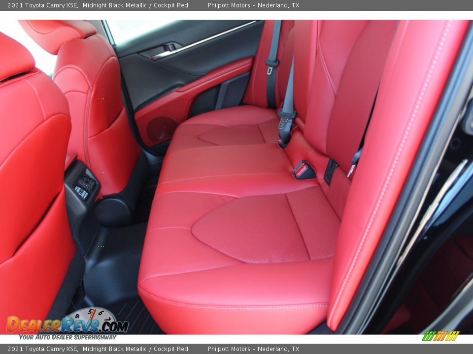 2021 Toyota Camry XSE Midnight Black Metallic / Cockpit Red Photo #20