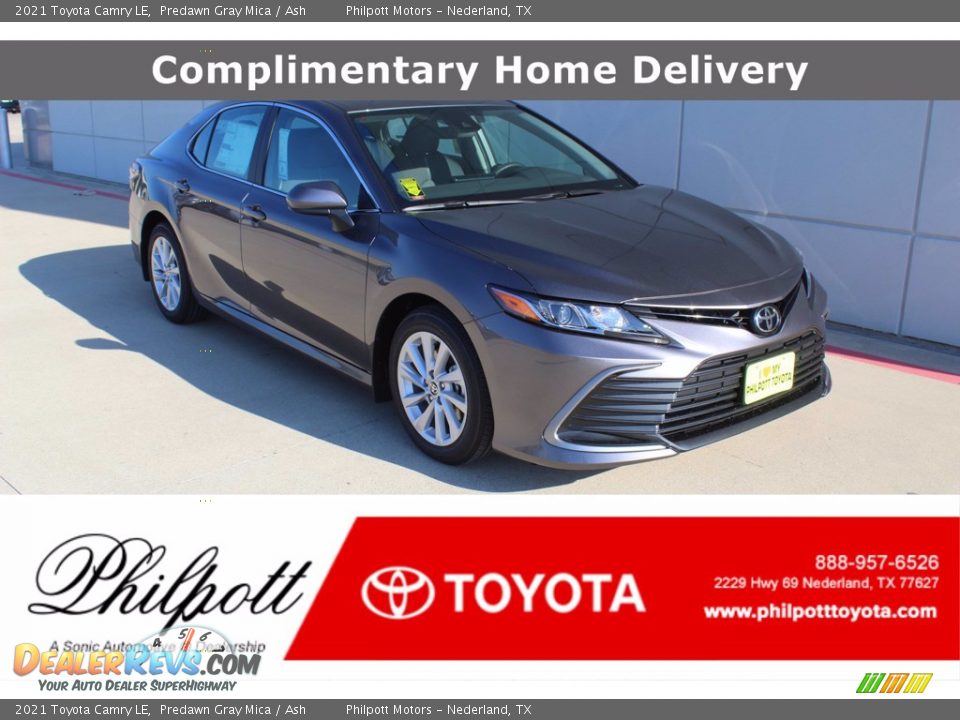 2021 Toyota Camry LE Predawn Gray Mica / Ash Photo #1