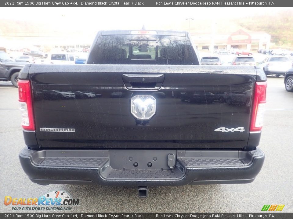 2021 Ram 1500 Big Horn Crew Cab 4x4 Diamond Black Crystal Pearl / Black Photo #8